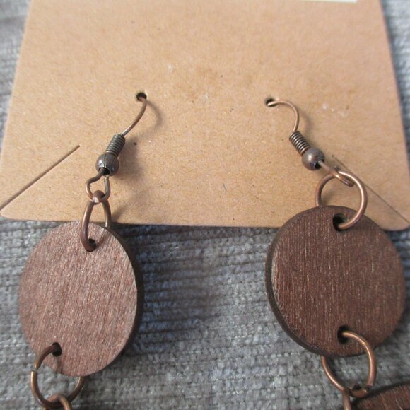 LOUIS VUITTON ~ UPCYCLED HOOP DANGLE EARRINGS ~ - Picture 4 of 6